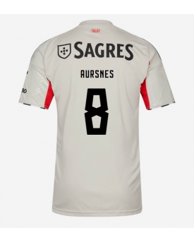 Benfica Fredrik Aursnes #8 Maglia Gara Trasferta Repliche 2025-26 Maniche Corte